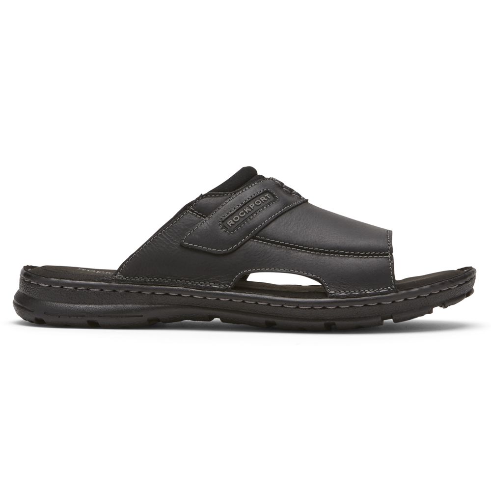 Rockport Canada Darwyn 2 Slide - Mens Slides Black (PAX241389)